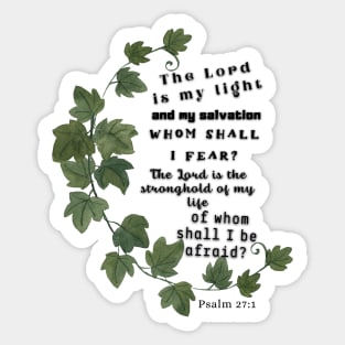 Psalm 27:1 Sticker